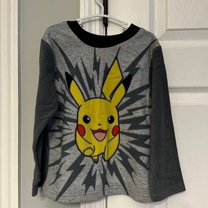 Kids Pokemon Long Sleeve Pajama Shirt - Size 6